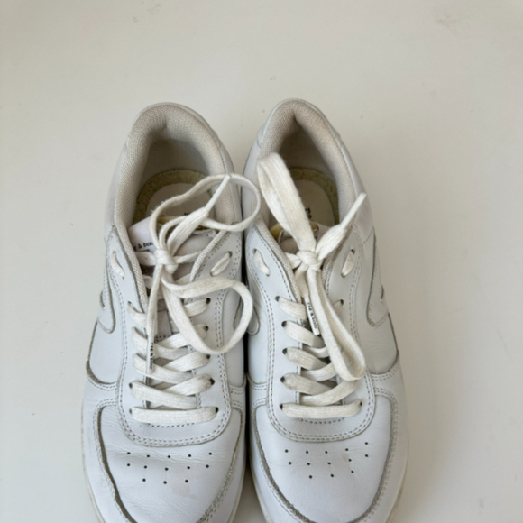 rag & bone white retro court leather sneaker 8W - Picture 7 of 9